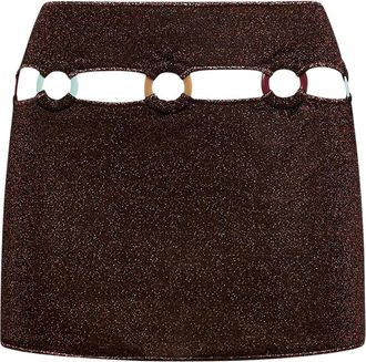 Os&eacute;ree Minigonna Lumi&egrave;re - Marrone