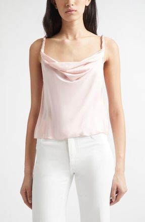 Alice & Olivia Monique Cowl Neck Camisole in English Rose at Nordstrom, Size X-Large