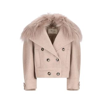 Blumarine Donna, Cappotti, Beige, S, new
