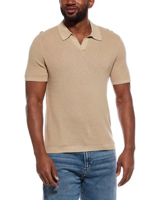 Onia Textured Johnny Collar Polo Shirt