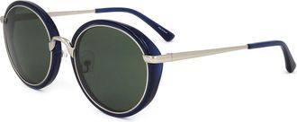 Linda Farrow DRIES VAN NOTEN DVN78 C5 Mens Sunglasses Blue Size 53