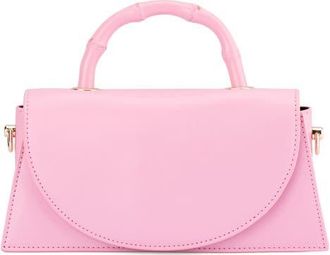 Olga Berg Phoebe Faux Leather Top Handle Bag in Pink at Nordstrom