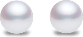 Jewelco London Silver Natural Akoya Cultured Pearl Stud Earrings 7.5mm - AES066