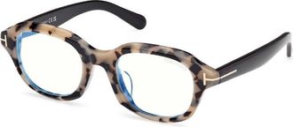 Tom Ford Blue Light Block Square Eyeglasses FT6005-D-B 055 51
