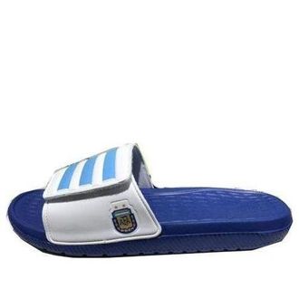 adidas Velcro Blue White Slippers Blue White H68219