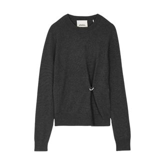 Isabel Marant Isabel Marant, Round-neck Knitwear, female, Gray, Size: 2XS Cosima Pullover