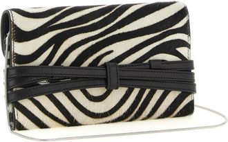 Moschino Zebra-Print Pony Hair Wallet - Multicolor