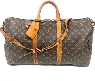 Louis Vuitton Brown Monogram Canvas Boston Bag (Pre-Owned)