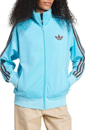 adidas Firebird Recycled Polyester Track Jacket in Blue/Auburn at Nordstrom, Size X-Large
