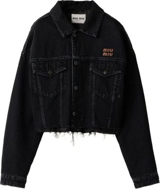 Miu Miu black denim jacket