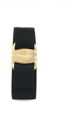 Ferragamo Vara Hair Clip In Womens Black (Pre-Owned)