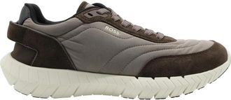 HUGO BOSS Genk Sneaker - Heren - Sneakers - Bruin - 43 EU - Schoenen