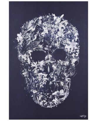 Empire Art Direct Ethereal Skull Wrapped Canvas Wall Art