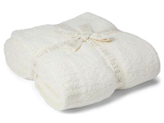 Barefoot Dreams CozyChic Throw Blankets Pearl, Polyester