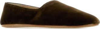 The Row Womens Ponti Slipper Green Fabric