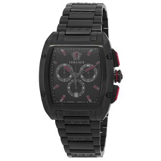 Versace Dominus Chronograph Quartz Black Dial Mens Watch VE6H00623