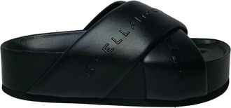 Stella McCartney Stella McCartney, Sliders, female, Black, Size: 10 US sandali Pelle