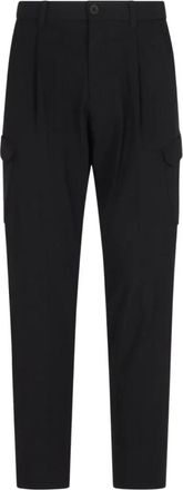 Herno Light Comfort Stretch Geweven Cargo Broek - Heren - Slim Fit Broeken - Zwart - M - Polyester - Broeken