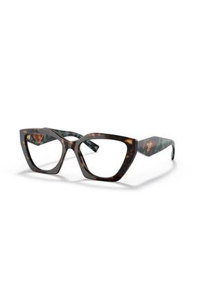 Prada 54mm Irregular optical glasses in Tortoise at Nordstrom