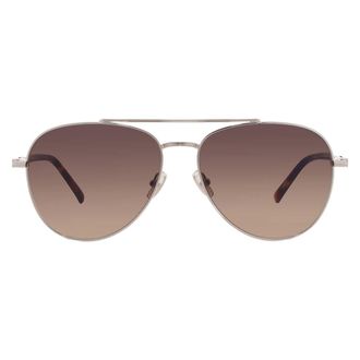 Ferragamo Brown Gradient Pilot Mens Sunglasses SF316S 745 61