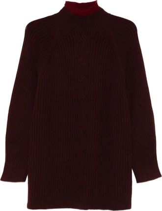 Max Mara cable-knit sweater - women - Fabric - S - Red