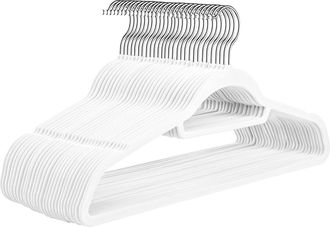 OEM Juego De 30 Perchas Antideslizantes De Abs Flocado Para Guardar Ropa En Casa. perchero M&aacute;gico Y Sin Costuras