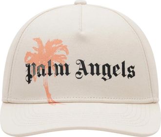 Palm Angels Hollywood Cap - Heren - Petten - Beige - ONE Size - Katoen - Accessoires