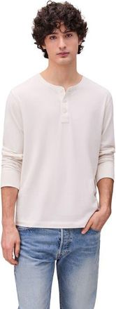 Richer Poorer Inc. The Work Week Pima Henley in Bone at Nordstrom, Size Xx-Large