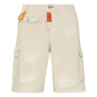 Philipp Plein Heren, Korte broeken, Beige, Maat: W29 Katoen