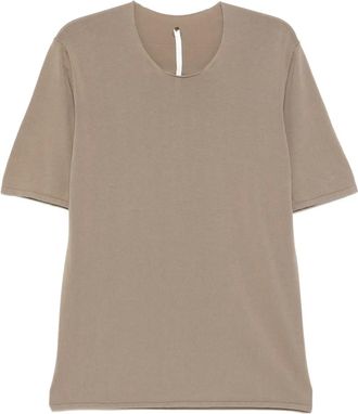 Label Under Construction T-shirt in cotone - Toni neutri