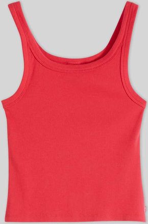 Levi's Slim Fit Top aus Baumwoll-Mix in Rot, Gr&ouml;&szlig;e XS