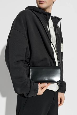 Jacquemus Shoulder Bag Curvo, Mens, Black