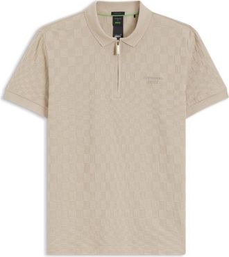 BOSS Porsche x polo shirt with Pasha pattern