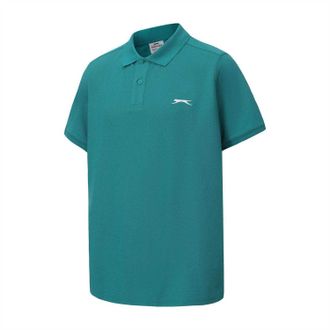 Slazenger Heren Geborduurd Logo Poloshirt (Teal)