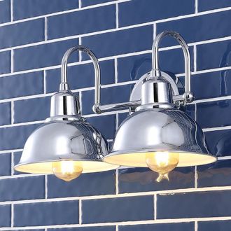 Jonathan Y Designs Frisco 17.25 2-Light Farmhouse Industrial Iron LED Vanity