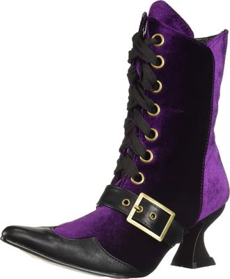 Ellie Shoes Womens 301-tabby Mid Calf Boot, Purple, 5 UK