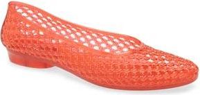 Jeffrey Campbell Bestie Jelly Flat in Red at Nordstrom Rack, Size 10