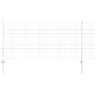 Berkfield Home Euro Fence with 22 U Posts Silver 1x25 m Steel