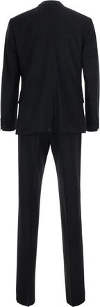 Dolce & Gabbana Mens Martini Single-Breasted Wool Suit Black Suits