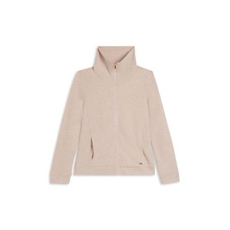 Freddy Felpa donna full-zip effetto tricot con collo alto