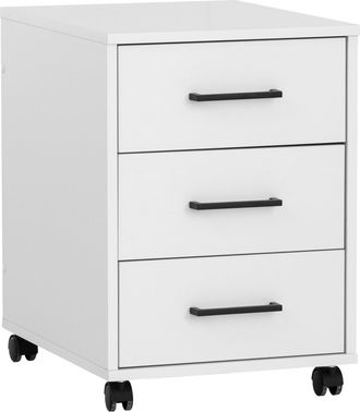 Schildmeyer Rollcontainer »Ruby, Breite 40 cm« Mit Stifteinsatz, Metallbeschläge, feststellbare Möbelrollen