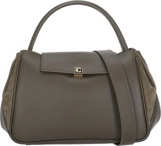 Coccinelle Pansy Bimaterial Handtas - Dames - Tassen - Bruin - Maat: ONE Size Zijde