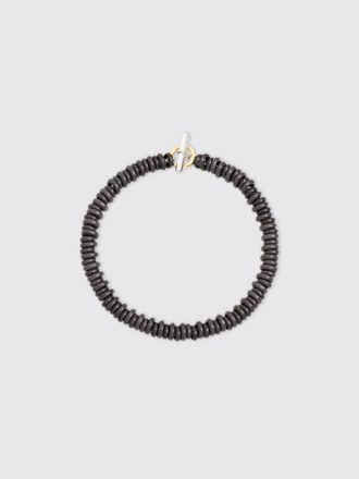 Dodo Titanium rondelle bracelet, yellow gold bris&egrave; ring clasp
