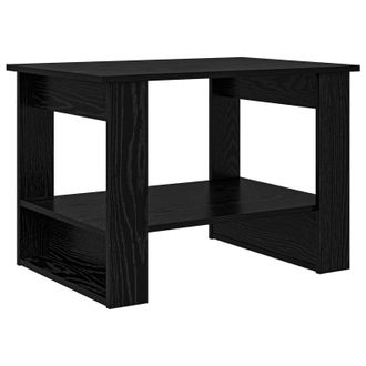 vidaXL Mesa De Caf&eacute; Roble Negro 72 X 50 X 50 Cm Madera De Ingenier&iacute;a Vidaxl