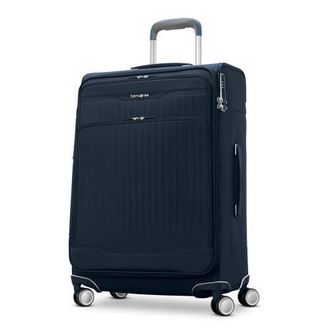 Samsonite Silhouette 18 Softside Expandable 25 Checked Spinner in Deep Navy at Nordstrom