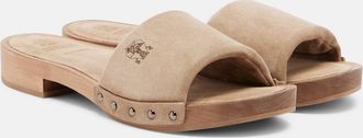 Brunello Cucinelli Suede clogs