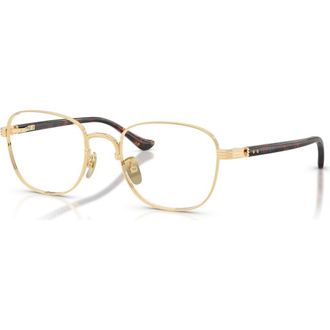 Ferrari 54mm Rectangle optical glasses in Gold at Nordstrom