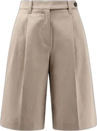 Brunello Cucinelli Pantaloncini Sartoriali - - Shorts - Donna - Beige - S