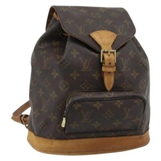 Louis Vuitton Pre-owned Montsouris MM Zaino - - Pre-owned - Donna - Marrone - ONE SIZE