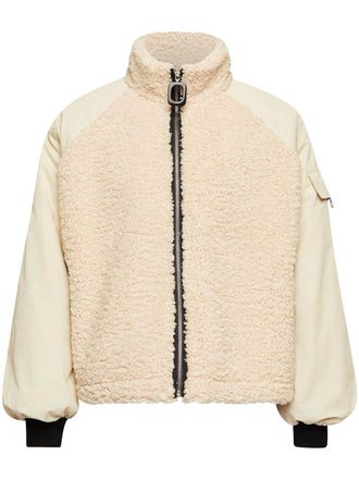 J.W.Anderson colour-block fleece jacket - men - Polyester/Acrylic - M - Neutrals
